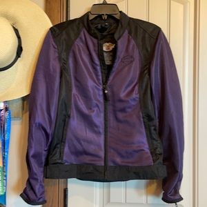 EUC Harley-Davidson Purple Black Mesh Jacket M